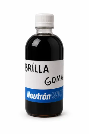 Pack de seis botellas de 500 centímetros cúbicos de brilla goma